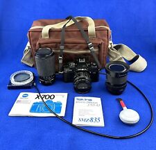 Minolta X-700 SLR Camera with 50 , 35-70 and 80-200 mm Lenses and Bag for sale  Shipping to South Africa