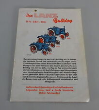 Brochure sheet lanz d'occasion  Expédié en Belgium