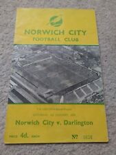 Norwich city darlington for sale  NORWICH
