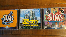 Lote de CD ROM Sims; Sims, Sim City 3000, Sims Vacation comprar usado  Enviando para Brazil