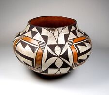 Jarrón grande antiguo de cerámica nativa americana Acoma Pueblo años 1890-1920 Olla segunda mano  Embacar hacia Argentina
