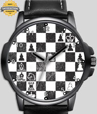 Famoso jogo de xadrez da década de 1950 arte relógio de pulso exclusivo RÁPIDO Reino Unido comprar usado  Enviando para Brazil