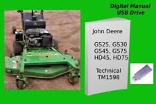 John Deere GS25 GS30 GS45 GS75 HD45 HD75 Commercial Mower See Description for sale  Shipping to South Africa