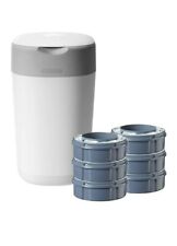 Used, Tommee Tippee Twist and Click Sangenic Nappy Disposal Bin System + 6 Refills for sale  Shipping to South Africa