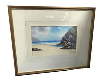 Antique 1920s Herbert Hicks Watercolour Seascape Painting for sale  Shipping to South Africa