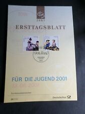 Alemania Federal 2001, Documento 1° Día Libros de Personajes, Knopf/Sawyer segunda mano  Embacar hacia Argentina
