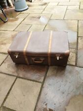 Vintage suitcase travel for sale  BOURNE