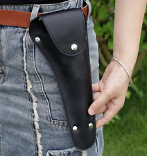 Bolsa de cintura bolso alfaiate tesoura porta-ferramentas bolsa couro de vaca preta A38 comprar usado  Enviando para Brazil
