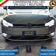 KIT FULL LED VW GOLF 7 RESTYLNG  ANABBAGLIANTI ABBAGLIANTI FENDINEBBIA 6000K, usato usato  Napoli