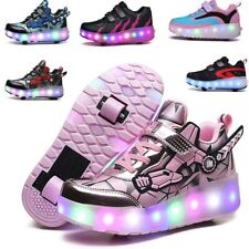 Niños Niñas Entrenadores de Ruedas LED Niños Flash Roller Zapatillas de Patín Zapatos Patines Talla segunda mano  Embacar hacia Argentina