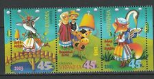 3 sellos de cuentos de hadas, dibujos animados de Ucrania 2003 montada sin montar o nunca montada segunda mano  Embacar hacia Mexico