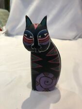 Wooden painted cat for sale  LEAMINGTON SPA