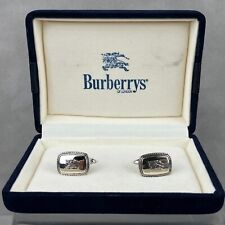 Used, Burberry London Sterling Silver Horse Knight Logo Cufflinks w/ Box Japan Import for sale  Shipping to South Africa