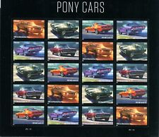 Hoja de 20. usps USPS #5715-19 Estampillas Pony Cars Estampilladas sin montar o nunca montadas en ee. uu. segunda mano  Embacar hacia Argentina