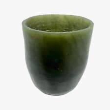 Antiguo vaso cordial tallado de nefrita vaso de jade convertido en piedra de colección segunda mano  Embacar hacia Argentina