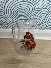 Vintage floral red for sale  PWLLHELI