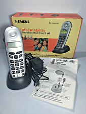 Siemens 2.4GHz Cordless Handset Extension Phone Gigaset 4000 Black & Silver EUC  for sale  Shipping to South Africa