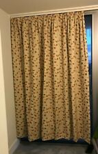 Curtains gold floral for sale  Shipping to Ireland