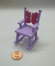 Dollhouse Miniature PURPLE ROCKING CHAIR Butterfly Design for Dolls ToysRUs for sale  Shipping to South Africa