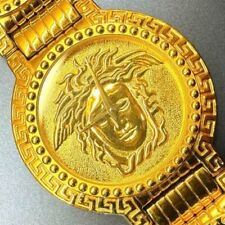 Reloj Moneda Versace Vintage Medusa 35mm Brazo 17cm Chapado en Oro G10 Hecho en Suiza segunda mano  Embacar hacia Argentina