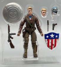 CAPITÁN AMÉRICA Steve Rogers Marvel Legends Suelto 6"" Primer Vengador del Paquete de 2, usado segunda mano  Embacar hacia Mexico