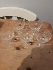 Vintage stemmed glasses for sale  RYDE