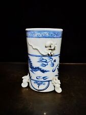 6"" Portapluma manual de porcelana dinastía Yuan azul blanco dragón patrón chino segunda mano  Embacar hacia Argentina
