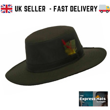 Wax waterproof fedora for sale  PRESTONPANS