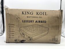Colchón de aire King Koil de lujo Queen con bomba incorporada, usado segunda mano  Embacar hacia Argentina