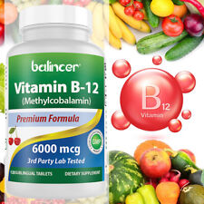 120 Cápsulas Vitamina B12 6000mcg Metilcobalamina Dosis Alta Vegetariano segunda mano  Embacar hacia Argentina