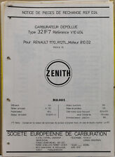 Catalogo carburatori zenith usato  Sarzana