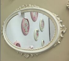 Wandspiegel Creme Oval Barock Spiegel antik Bad Spiegel 62x48cm Flurspiegel gebraucht kaufen  Versand nach Switzerland