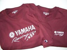 Duas T-Shirts Yamaha Racing Screen Printed Maroon Champion 6.1 oz. 100% Algodão   comprar usado  Enviando para Brazil