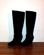 8 black suede heel boots for sale  Springfield