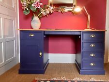 Painted pedestal desk for sale  CHIPPENHAM