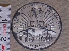 Chicago World Fair coin medallion Walgreen Federal Building Century of Progress, used for sale  Shipping to South Africa