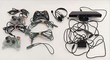 Xbox 360 Bundle- Controllers (Afterglow Clear & Official) Kinect Sensor Untested, used for sale  Shipping to South Africa