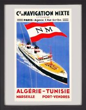Poster retro compagnie d'occasion  L'Isle-sur-la-Sorgue