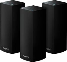 Linksys - Velop  Tri-Band Mesh Wi-Fi 5 System (3 Pack)-Black WHW0301B-RM2 for sale  Westwood