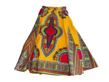African Full Length Skirt Free Size Boho Maxi Bold Color Wrap Africa India for sale  Shipping to South Africa