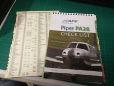 Piper pa28 checklist for sale  HEREFORD