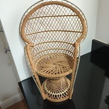 Vintage wicker peacock for sale  STOKE-ON-TRENT