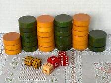 Backgammon checkers thick for sale  East Greenwich