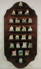 Used, Lenox Princeton Gallery English Cottage Thimble set -24 Houses & Castle & Shelf for sale  Shipping to South Africa