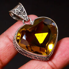 Lemon topaz heart for sale  Shipping to Ireland