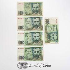 ESPAÑA: 5 x 1.000 billetes de peseta española. segunda mano  Embacar hacia Mexico