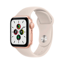 Apple Watch SE (GPS) 40 mm dorado estuche de aluminio con Starlight Sport PERFECTO ESTADO segunda mano  Embacar hacia Argentina