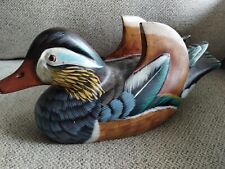 hand carved wood duck for sale  Hempstead