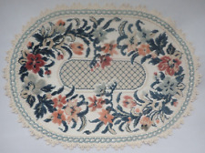 Auténtico tapiz estilo doily alfombra casa de muñecas talla floral victoriano 13", usado segunda mano  Embacar hacia Argentina