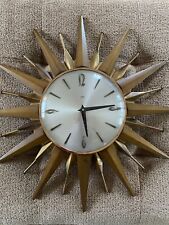 sunburst clock vintage for sale  ELY